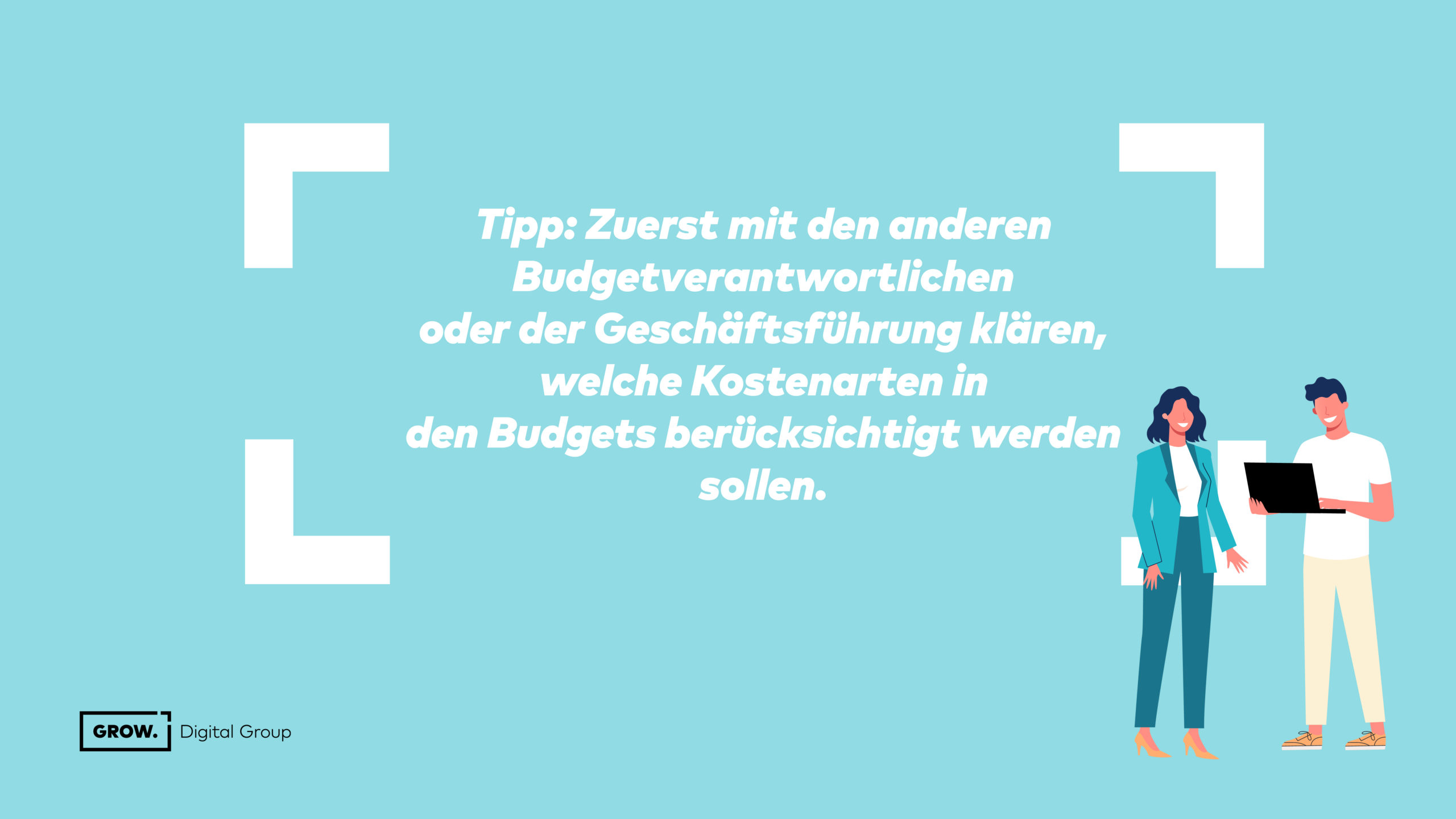 Welche Positionen müssen in das Marketing-Budget gerechnet werden?