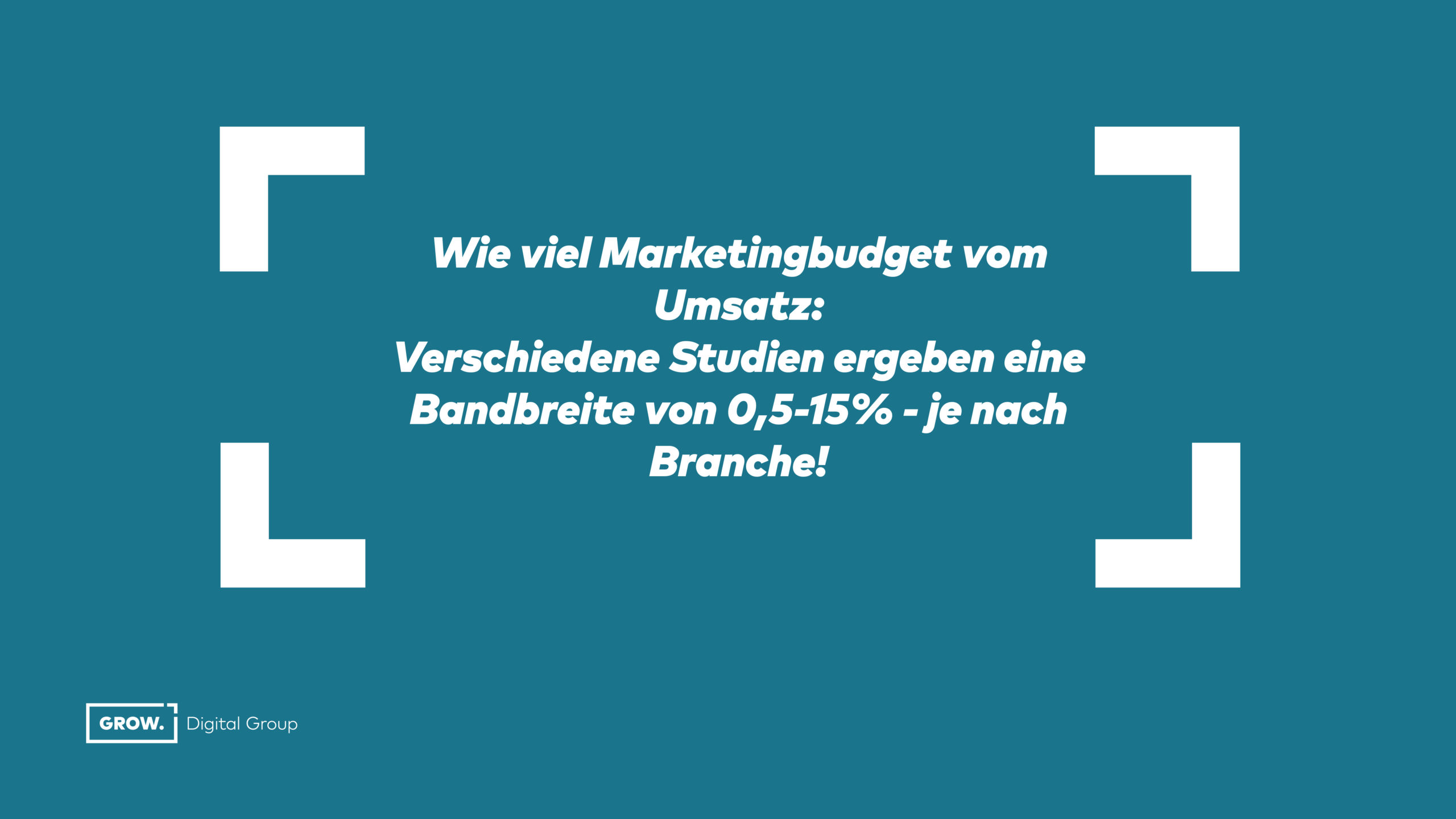 Wie viel Marketingbudget vom Umsatz? Die Richtwerte aus Studien liegen zwischen 0,5 -15%